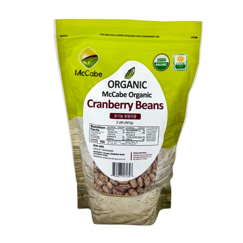 SFMart McCabe Organic Cranberry Bean 2lbs Bean & Lentil- SFMart
