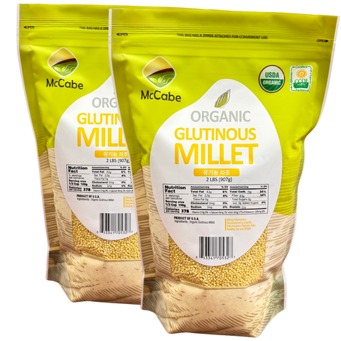 SFMart McCabe Organic Glutinous Millet 유기농 차조 (2lbs) Grain & Rice- SFMart