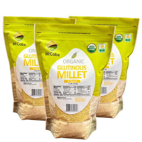 SFMart McCabe Organic Glutinous Millet 유기농 차조 (2lbs) Grain & Rice- SFMart
