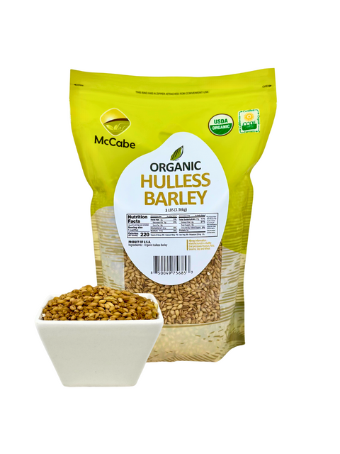 SFMart McCabe Organic Hulless Barley 유기농 순보리 3lbs Grain & Rice- SFMart