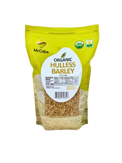 SFMart McCabe Organic Hulless Barley 유기농 순보리 3lbs Grain & Rice- SFMart
