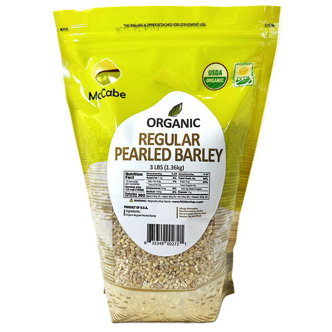 SFMart McCabe Organic Regular Pearled Barley (통보리) 3lbs Grain & Rice- SFMart