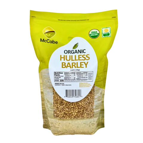 SFMart McCabe Organic Hulless Barley 유기농 순보리 3lbs Grain & Rice- SFMart