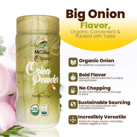 SFMart McCabe Organic Onion Powder, 8oz - SFMart