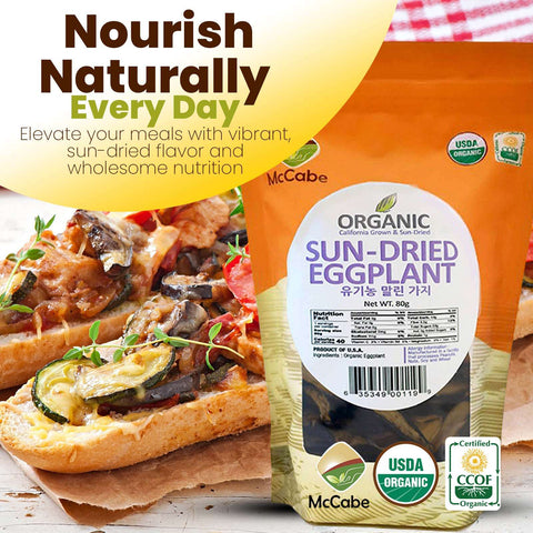 SFMart McCabe Organic Sun-Dried Eggplant(말린가지), 80g - SFMart