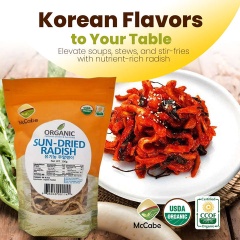 McCabe Organic Sun-Dried Radish (무말랭이) 100g