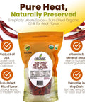 SFMart McCabe Organic Sun-Dried Red Chili Pepper (Yatsufusa Variety), 50g Dried Foods- SFMart