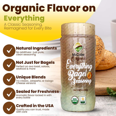 SFMart McCabe Organic Everything Bagel Seasoning, 8oz - SFMart
