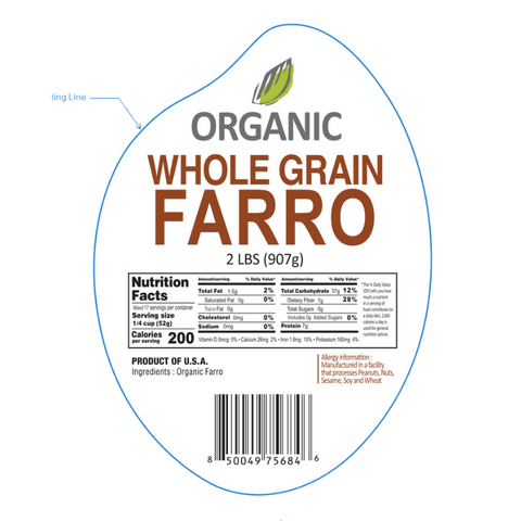 SFMart McCabe Organic Farro 유기농 파로 2lbs Grain & Rice- SFMart