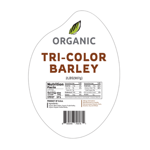 SFMart McCabe Organic Tri-Color Barley(삼색보리) 2lbs Grain & Rice- SFMart