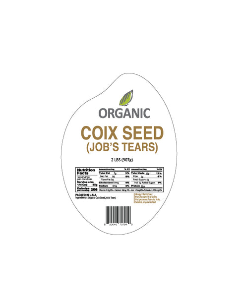 SFMart McCabe Organic Coix Seed (Job's Tear), 2 lbs - SFMart