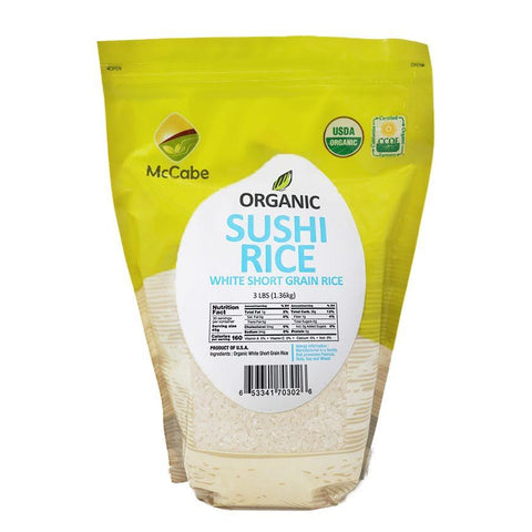 SFMart McCabe Organic Sushi Rice 3lbs Grain & Rice- SFMart