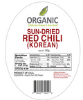 SFMart McCabe Organic Sun-Dried Red Chili Pepper (Korean Variety), 50g - SFMart