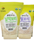 SFMart McCabe Organic Grain, 3-Pound (2-Pack) (3lbs Pressed Barley and 3lbs Baby Pearled Barley) - 6lbs Grain & Rice- SFMart
